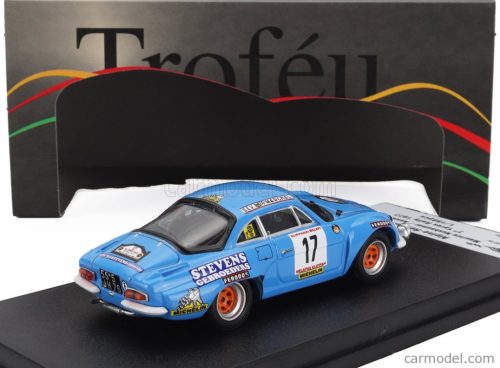 RENAULT  ALPINE A110 N 17 7th RALLY YPRES 1977 MAURICE NUSBAUMER - ANNIE GOURDAIN  LIGHT BLUE