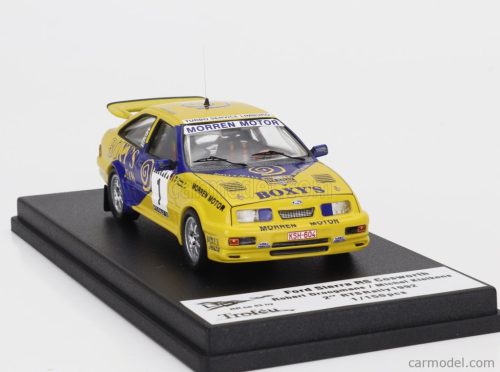 FORD ENGLAND  SIERRA RS COSWORTH N 1 2nd RALLY RTS 1992 ROBERT DROOGMANS - MICHEL KLEIKENS  YELLOW BLUE