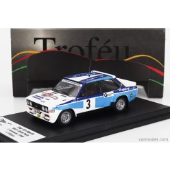   FIAT  131 ABARTH WINNER RALLY CIRCUIT DES ARDENNES 1980 DIDI - ANDRE PAULY  WHITE BLUE