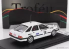 FORD ENGLAND  SIERRA XR 4x4 N 28 WINNER RALLY BOUCLES DE SPA 1986 JEAN CLAUDE PROBST - DANNY DE CANCK  WHITE