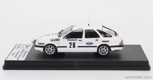 FORD ENGLAND  SIERRA XR 4x4 N 28 WINNER RALLY BOUCLES DE SPA 1986 JEAN CLAUDE PROBST - DANNY DE CANCK  WHITE
