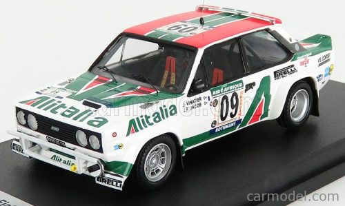 FIAT  131 ABARTH ALITALIA N 09 RALLY BANDAMA 1978 J.VINATIER - J.F.JACOB  WHITE RED GREEN