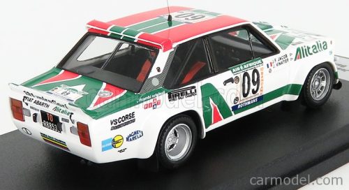 FIAT  131 ABARTH ALITALIA N 09 RALLY BANDAMA 1978 J.VINATIER - J.F.JACOB  WHITE RED GREEN