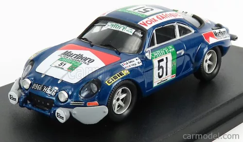 RENAULT  ALPINE A110 RALLY BANDAMA 1977 M.LE GALL - Y. LE GALL  BLUE MET