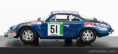 RENAULT  ALPINE A110 RALLY BANDAMA 1977 M.LE GALL - Y. LE GALL  BLUE MET