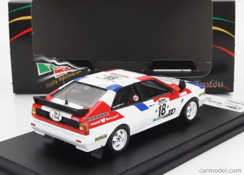 AUDI  QUATTRO N 18 RALLY BANDAMA 1981 A-CHOTEAU - P-Y-BUREL  WHITE RED BLUE