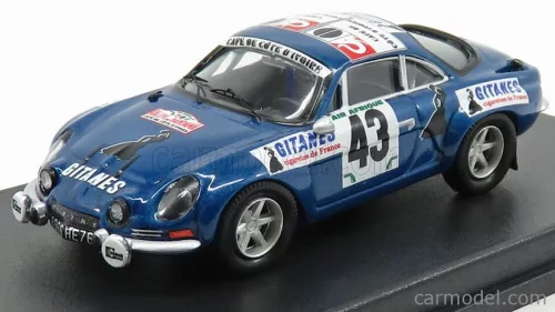 RENAULT  ALPINE A110 N 43 RALLY BANDAMA 1974 S.MEHTA - M.DOUGHTY  BLUE MET