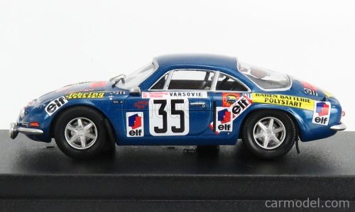 RENAULT  ALPINE A110 N 35 RALLY MONTECARLO 1973 K.RUSSLING - W.WEISS  BLUE MET