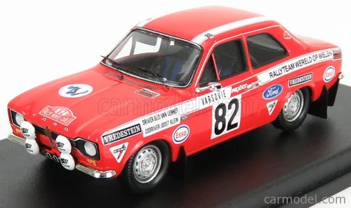FORD ENGLAND  ESCORT MKI (night version) N 82 RALLY MONTECARLO 1972 G.VAN LENNEP - J.KLEIN  RED WHITE