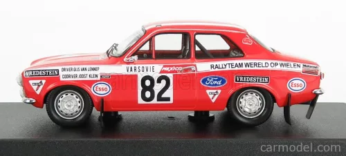 FORD ENGLAND  ESCORT MKI (night version) N 82 RALLY MONTECARLO 1972 G.VAN LENNEP - J.KLEIN  RED WHITE