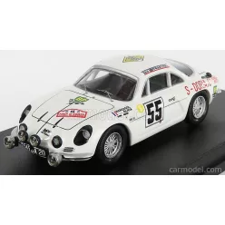   RENAULT  A110 ALPINE (night version) N 55 RALLY TOUR DE CORSE 1969 J.P.MANZAGOL - J.P.OLIVA  WHITE