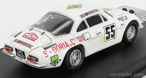 RENAULT  A110 ALPINE (night version) N 55 RALLY TOUR DE CORSE 1969 J.P.MANZAGOL - J.P.OLIVA  WHITE
