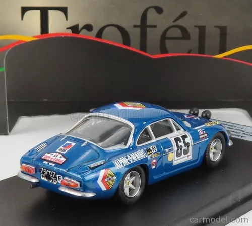 RENAULT  ALPINE A110 (night version) N 65 2nd RALLY TOUR DE CORSE 1969 P.ORSINI - J.B.CANONICI  BLUE MET