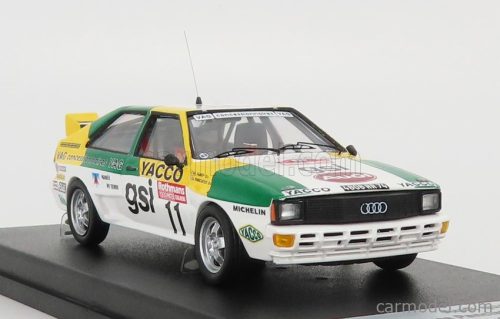 AUDI  QUATTRO N 11 RALLY 1000 PISTES 1983 J.PANCIATICI - A.TABET  WHITE GREEN YELLOW
