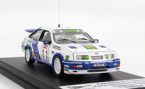 FORD ENGLAND  SIERRA RS COSWORTH (night version) N 11 RALLY TOUR DE CORSE 1989 P.C.BARONI - M.ROUSSEAU  WHITE BLUE