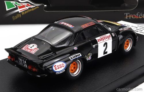 RENAULT  ALPINE A110 ESSO N 2 WINNER RALLY MONT-BLANC 1976 B.SABY - TILBER  BLACK