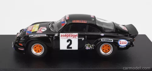 RENAULT  ALPINE A110 ESSO N 2 WINNER RALLY MONT-BLANC 1976 B.SABY - TILBER  BLACK