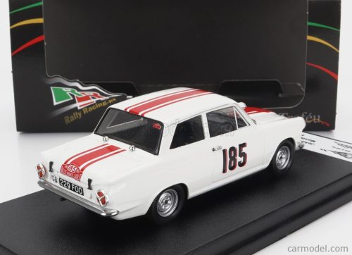 FORD ENGLAND  CORTINA GT N 185 RALLY MONTECARLO 1964 J.MANUSSIS - J.UREN  WHITE RED