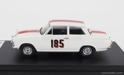 FORD ENGLAND  CORTINA GT N 185 RALLY MONTECARLO 1964 J.MANUSSIS - J.UREN  WHITE RED