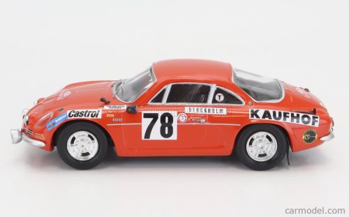 RENAULT  ALPINE A110 N 78 RALLY MONTECARLO 1975 F.VON DER LEYEN - P.DIEKMANN  DARK ORANGE