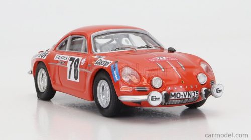 RENAULT  ALPINE A110 N 78 RALLY MONTECARLO 1975 F.VON DER LEYEN - P.DIEKMANN  DARK ORANGE