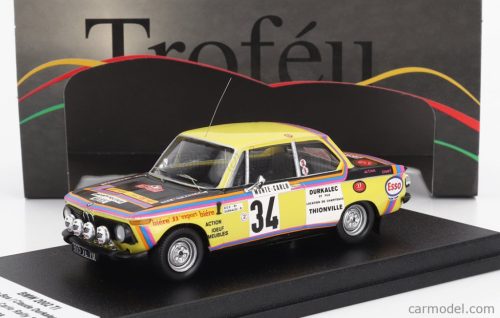 BMW  2002Ti (night version) N 34 RALLY MONTECARLO 1975 P.BOS - C.DURKALECK  YELLOW BLACK