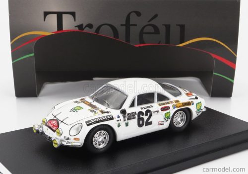 RENAULT  A110 ALPINE N 62 RALLY MONTECARLO 1973 THIERRY SABINE - PIERRE TERRY  WHITE