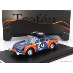   RENAULT  A110 ALPINE (night version) N 82 RALLY MONTECARLO 1973 UMBERTO DE BONIS - MARIA T-PELOSSA  BLUE ORANGE