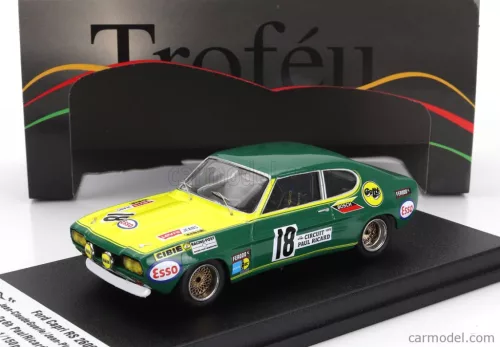FORD ENGLAND  CAPRI RS 2600 N 18 2x6h PAUL RICARD 1971 JEAN CLAUDE GUERIE - JEAN PIERRE ROUGET  GREEN YELLOW