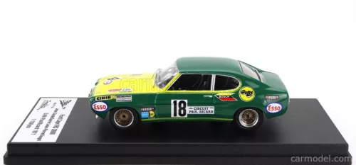 FORD ENGLAND  CAPRI RS 2600 N 18 2x6h PAUL RICARD 1971 JEAN CLAUDE GUERIE - JEAN PIERRE ROUGET  GREEN YELLOW