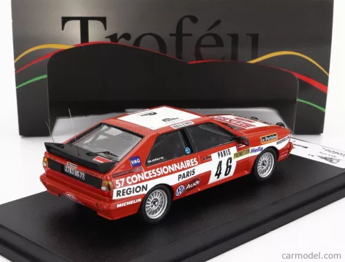 AUDI  QUATTRO (night version) N 46 RALLY MONTECARLO 1982 HENRY COCHIN - MORIN  RED WHITE
