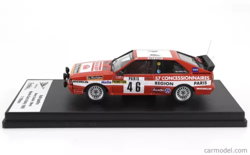 AUDI  QUATTRO (night version) N 46 RALLY MONTECARLO 1982 HENRY COCHIN - MORIN  RED WHITE