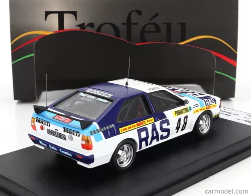 AUDI  QUATTRO (night version) N 48 RALLY MONTECARLO 1983 PIERRE BOS - NICO DEMUTH  WHITE 2 TONE BLUE