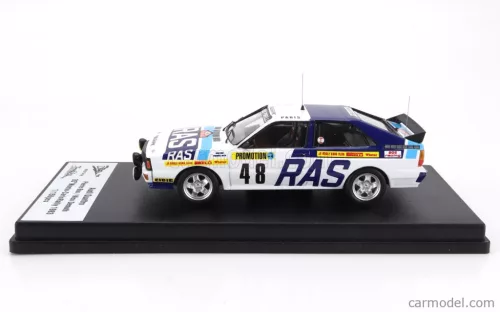 AUDI  QUATTRO (night version) N 48 RALLY MONTECARLO 1983 PIERRE BOS - NICO DEMUTH  WHITE 2 TONE BLUE