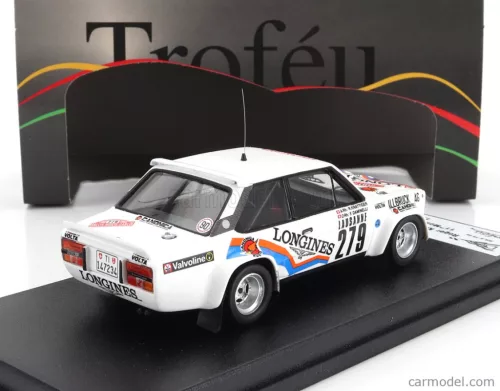 FIAT  131 ABARTH (night version) N 279 RALLY MONTECARLO 1982 ROGER KRATTIGER - FRANCO DAMINELLI  WHITE