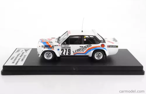 FIAT  131 ABARTH (night version) N 279 RALLY MONTECARLO 1982 ROGER KRATTIGER - FRANCO DAMINELLI  WHITE