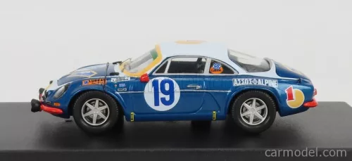 RENAULT  A110 ALPINE N 19 RALLY ACROPOLIS 1972 SIROCO - M.ANDRIOPOULOS  BLUE WHITE