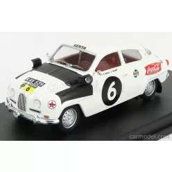   SAAB  96 N 6 RALLY EAST AFRICAN SAFARI 1962 J.A.DAVIES - D.PERROS  WHITE BLACK