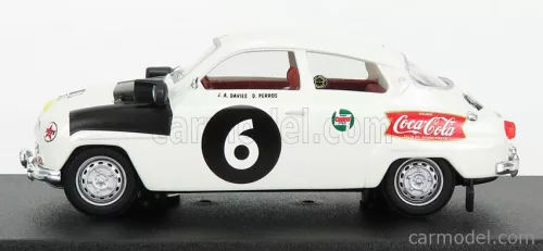 SAAB  96 N 6 RALLY EAST AFRICAN SAFARI 1962 J.A.DAVIES - D.PERROS  WHITE BLACK
