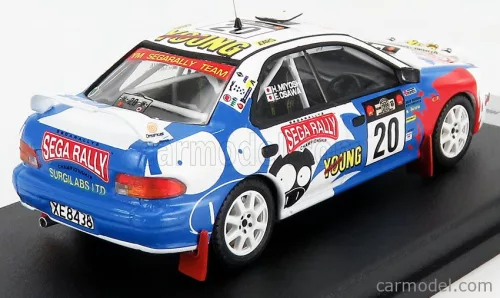 SUBARU  IMPREZA WRX (night version) N 20 RALLY SAFARI 1999 H-MIYOSHI - E-OSAWA  WHITE RED LIGHT BLUE