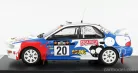 SUBARU  IMPREZA WRX (night version) N 20 RALLY SAFARI 1999 H-MIYOSHI - E-OSAWA  WHITE RED LIGHT BLUE