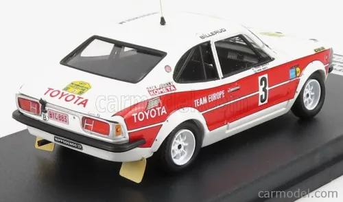 TOYOTA  COROLLA N 3 RALLY SWEDEN 1971 H.MIKKOLA - A.HERTZ  WHITE RED