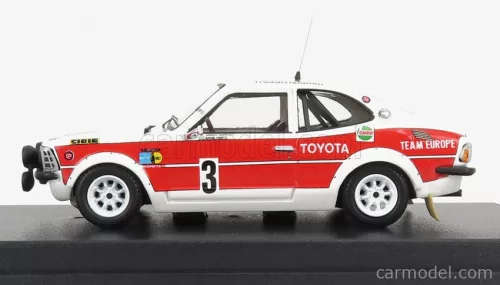 TOYOTA  COROLLA N 3 RALLY SWEDEN 1971 H.MIKKOLA - A.HERTZ  WHITE RED
