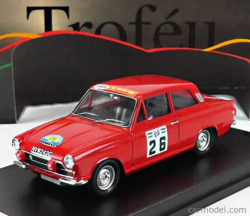 Ford  LOTUS CORTINA N 26 RALLY SWEDEN 1966 V-ELFORD - J-DAVENPORT  RED