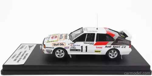 AUDI  QUATTRO (night version) N 11 RALLY SWEDEN 1985 DAVID LIEWELLIN - PHIL SHORT  WHITE