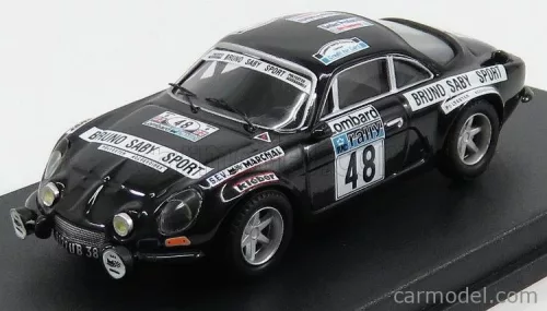 RENAULT  A110 ALPINE COUPE N 48 RALLY RAC 1978 B.SABY - M.GUEGAN  BLACK
