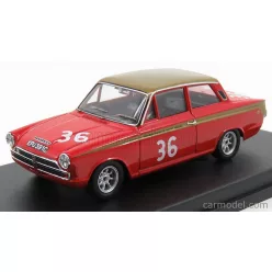   FORD ENGLAND  LOTUS CORTINA N 36 SNETTERTON 1966 J.STEWART  RED GOLD