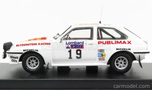 VAUXHALL  CHEVETTE HSR (night version) N 19 RALLY RAC LOMBARD 1982 T-KABY - M-NICHOLSON  WHITE