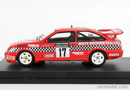 FORD ENGLAND  SIERRA COSWORTH RS N 17 RALLY NATIONAL BREAKDOWN 1987 R.STONEMAN - P.DAVIS