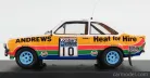 FORD ENGLAND  ESCORT MKII (night version) N 10 2nd RALLY RAC LOMBARD 1979 R.BROOKES - P.WHITE  YELLOW WHITE BLUE